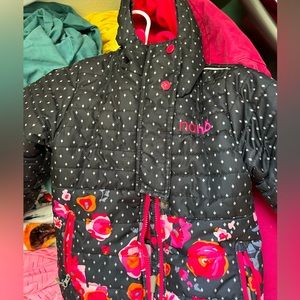 Nano girls winter coat size 4 floral